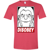 T-Shirts Heather Red / S Disobey Men's Semi-Fitted Softstyle