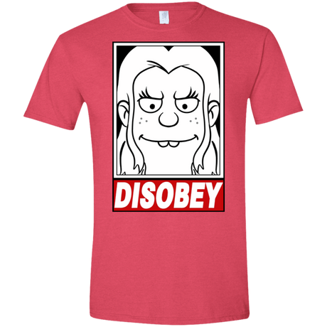 T-Shirts Heather Red / S Disobey Men's Semi-Fitted Softstyle