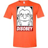 T-Shirts Orange / S Disobey Men's Semi-Fitted Softstyle