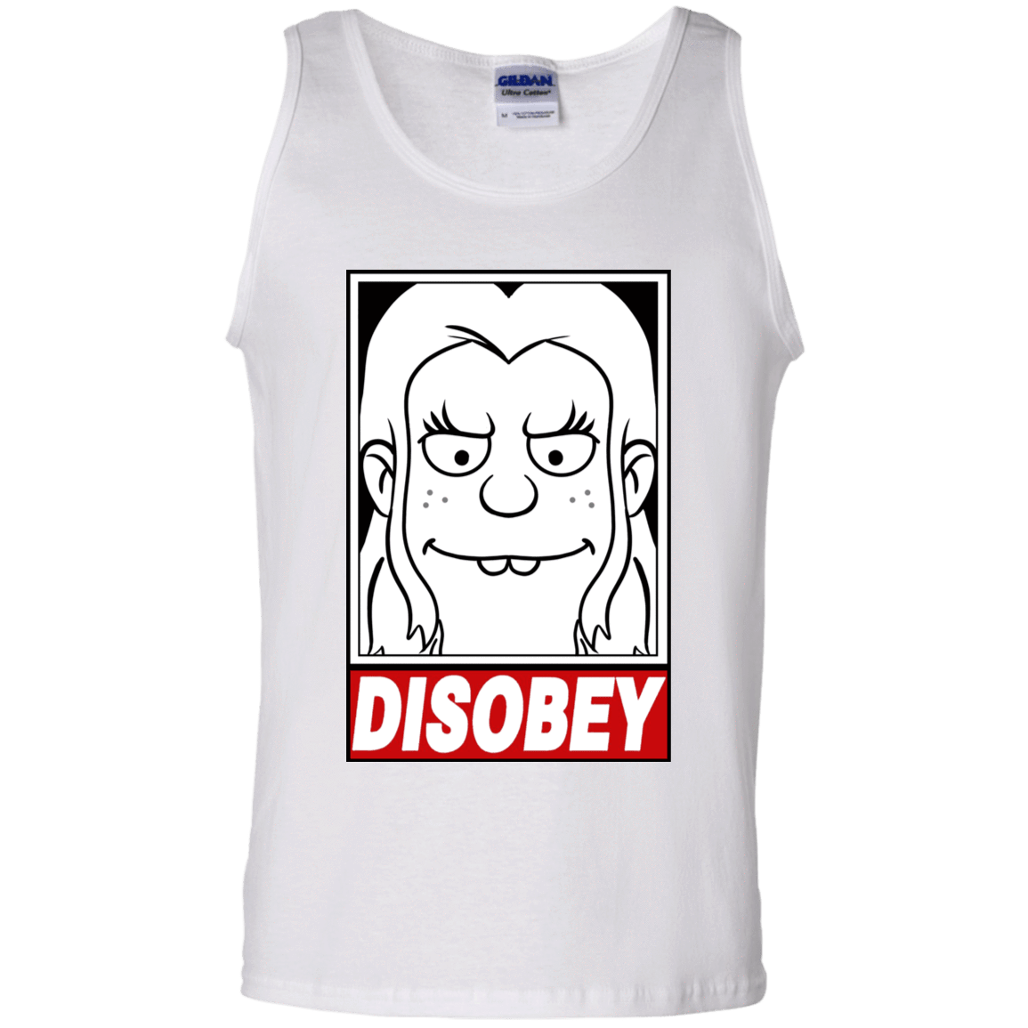 T-Shirts White / S Disobey Men's Tank Top