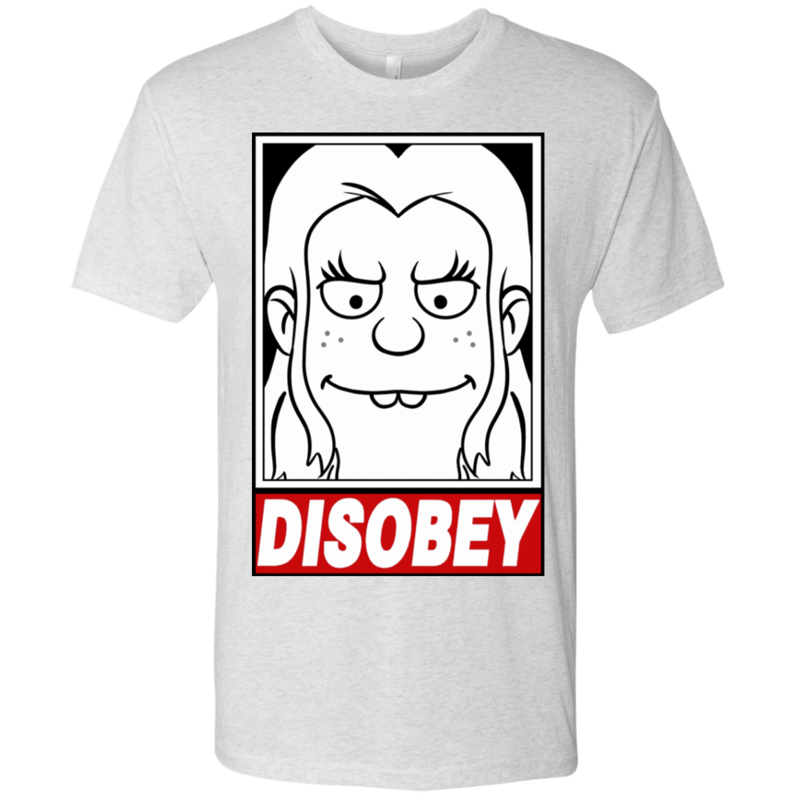 T-Shirts Heather White / S Disobey Men's Triblend T-Shirt