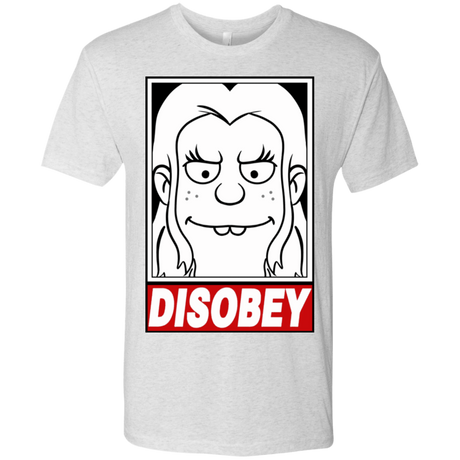 T-Shirts Heather White / S Disobey Men's Triblend T-Shirt