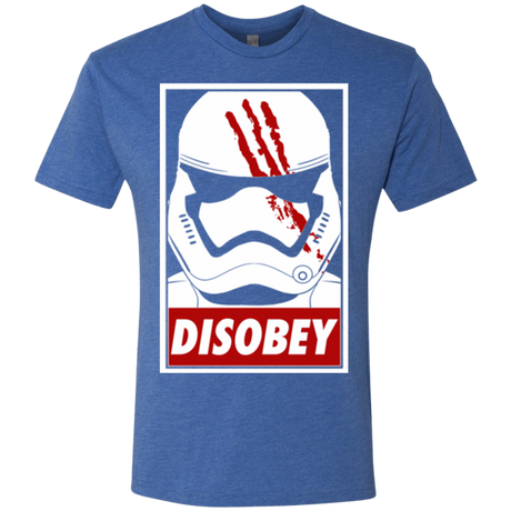 T-Shirts Vintage Royal / Small Disobey Men's Triblend T-Shirt