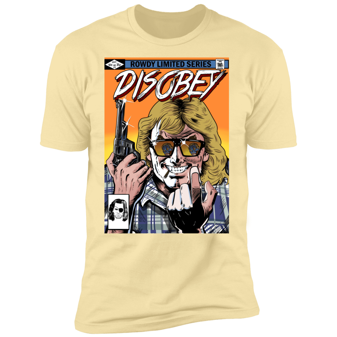 T-Shirts Banana Cream / S Disobey Rowdy Men's Premium T-Shirt