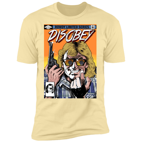 T-Shirts Banana Cream / S Disobey Rowdy Men's Premium T-Shirt