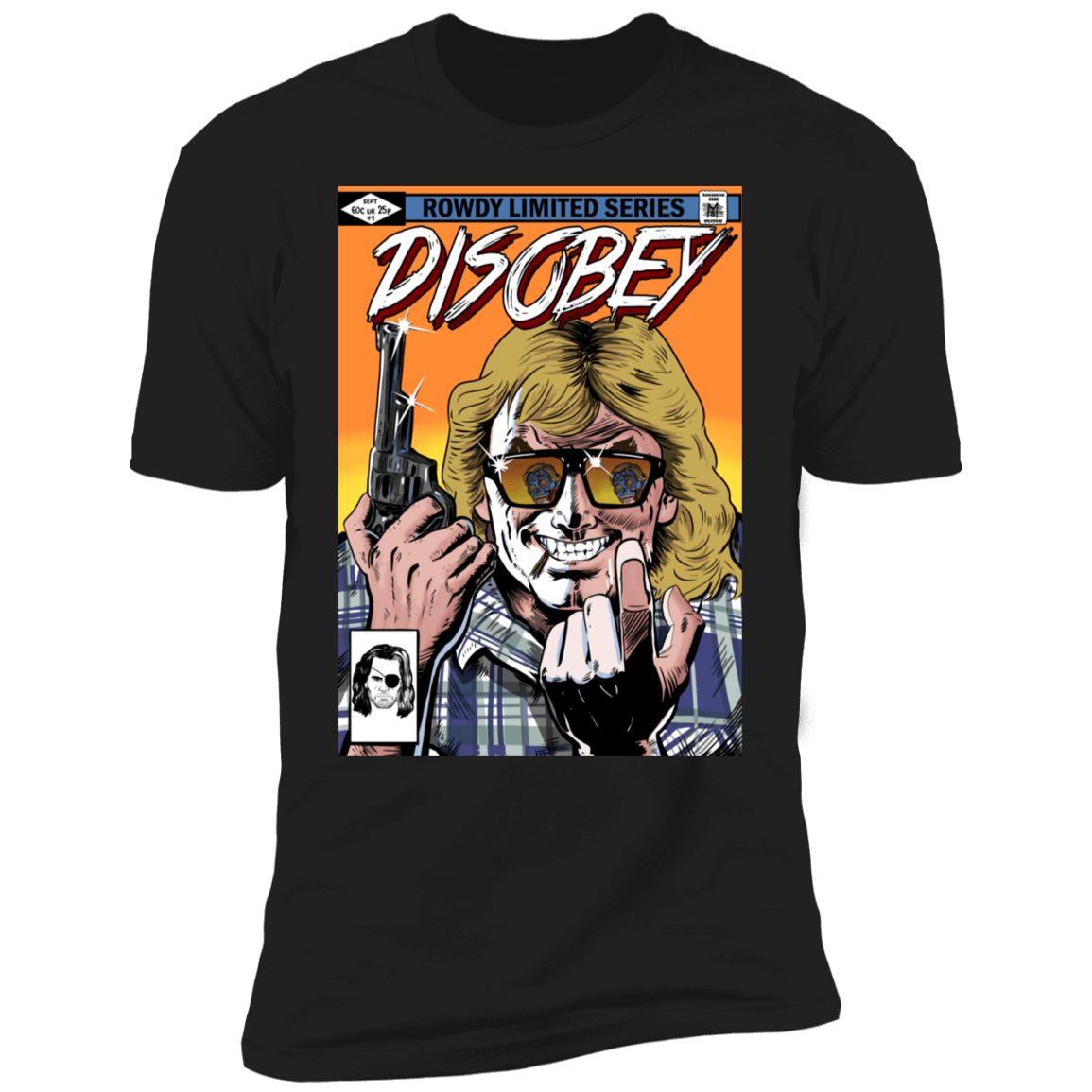 T-Shirts Black / S Disobey Rowdy Men's Premium T-Shirt