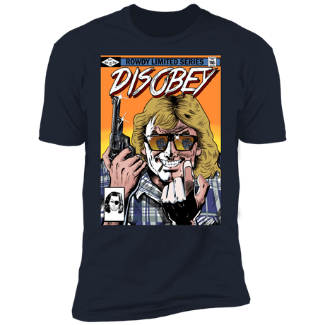 T-Shirts Midnight Navy / S Disobey Rowdy Men's Premium T-Shirt
