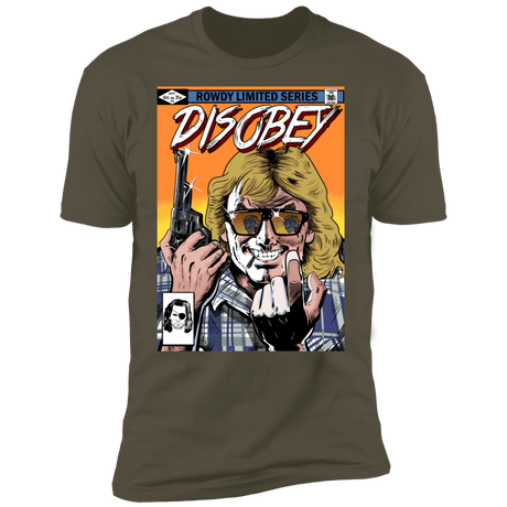 T-Shirts Military Green / S Disobey Rowdy Men's Premium T-Shirt