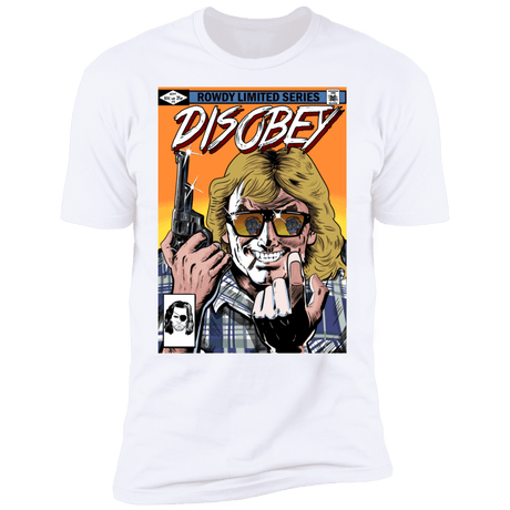 T-Shirts White / S Disobey Rowdy Men's Premium T-Shirt
