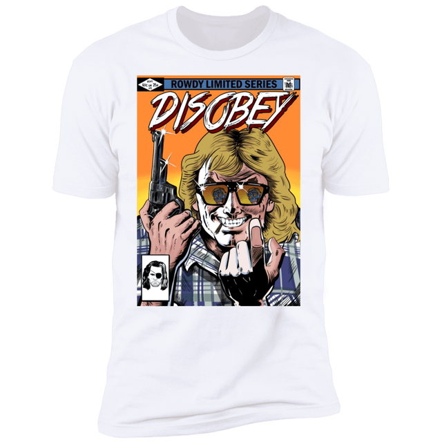 T-Shirts White / S Disobey Rowdy Men's Premium T-Shirt