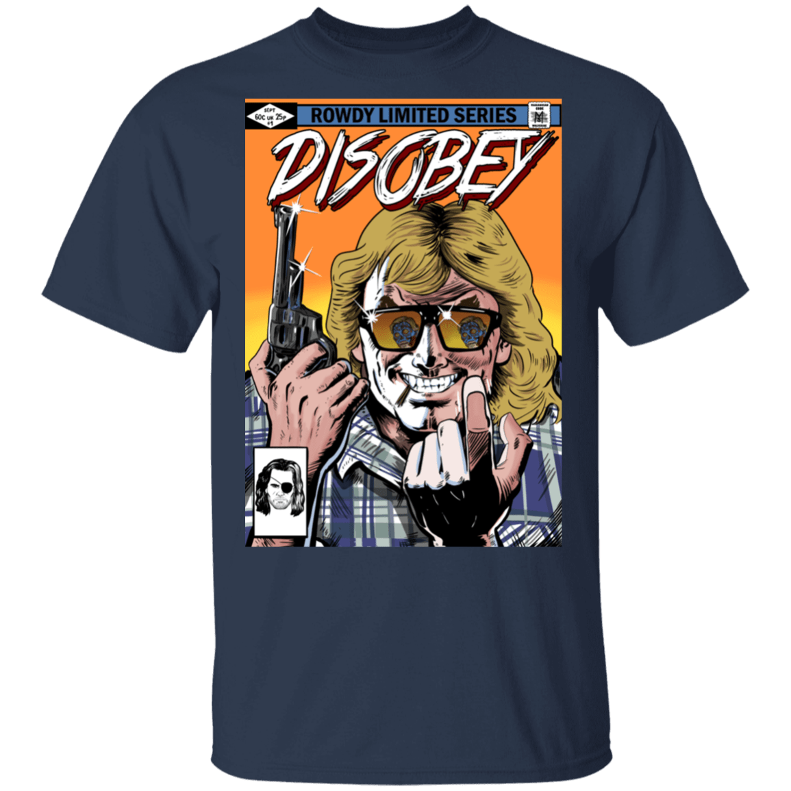 T-Shirts Navy / S Disobey Rowdy T-Shirt