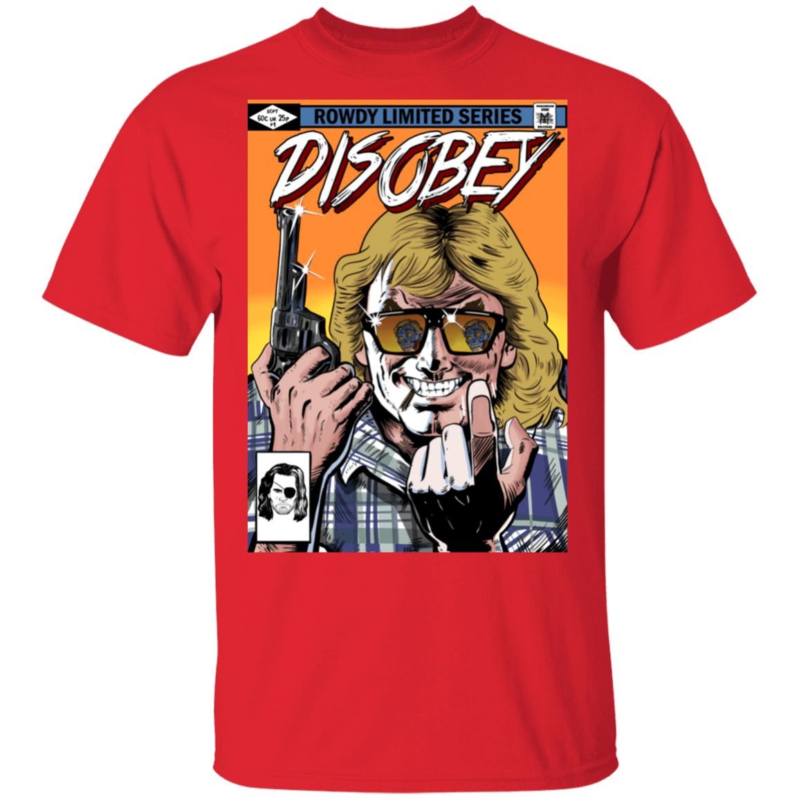 T-Shirts Red / S Disobey Rowdy T-Shirt