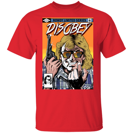 T-Shirts Red / YXS Disobey Rowdy Youth T-Shirt