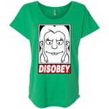 T-Shirts Envy / X-Small Disobey Triblend Dolman Sleeve