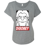 T-Shirts Premium Heather / X-Small Disobey Triblend Dolman Sleeve