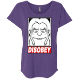 T-Shirts Purple Rush / X-Small Disobey Triblend Dolman Sleeve