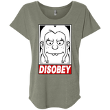 T-Shirts Venetian Grey / X-Small Disobey Triblend Dolman Sleeve