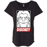 T-Shirts Vintage Black / X-Small Disobey Triblend Dolman Sleeve