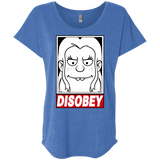 T-Shirts Vintage Royal / X-Small Disobey Triblend Dolman Sleeve
