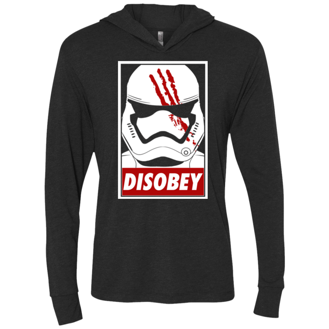 T-Shirts Vintage Black / X-Small Disobey Triblend Long Sleeve Hoodie Tee
