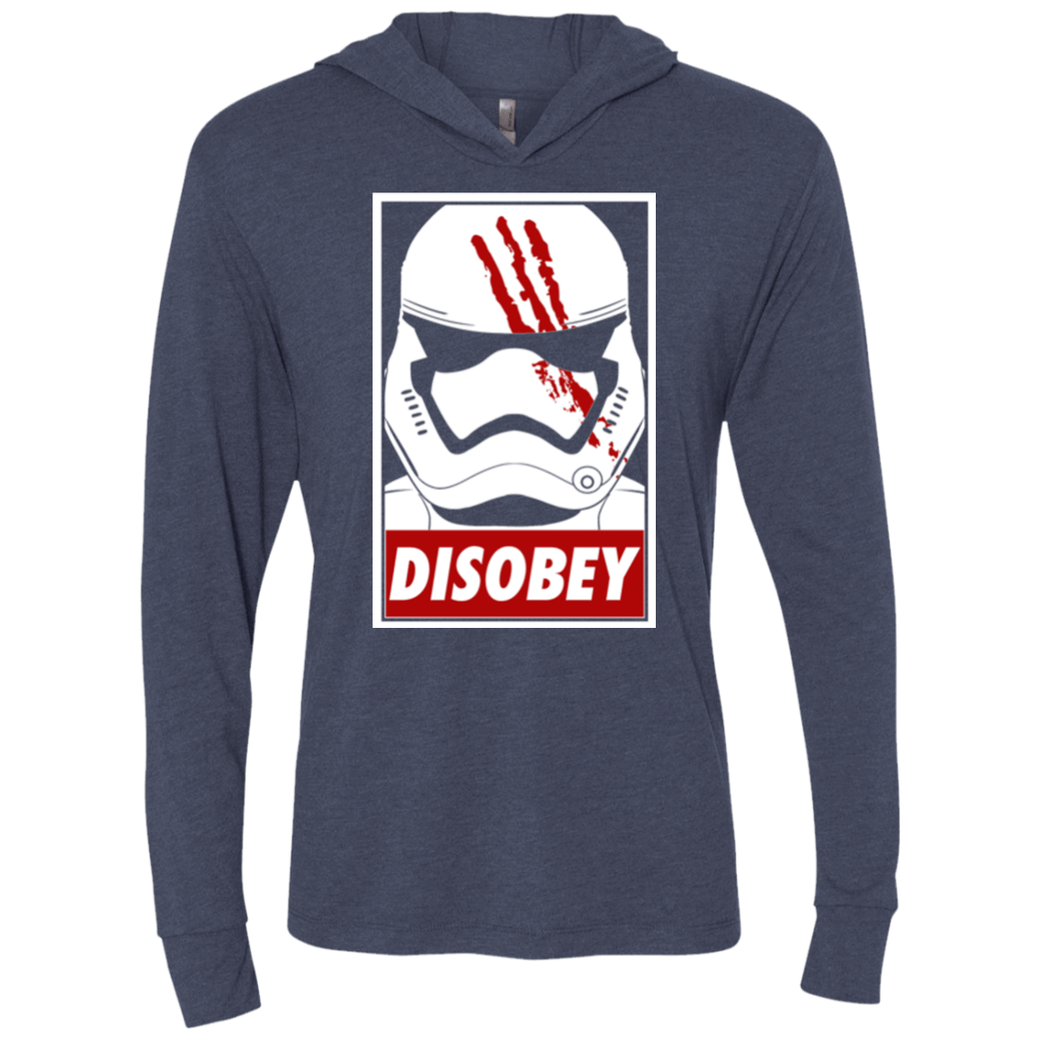 T-Shirts Vintage Navy / X-Small Disobey Triblend Long Sleeve Hoodie Tee