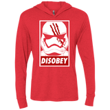 T-Shirts Vintage Red / X-Small Disobey Triblend Long Sleeve Hoodie Tee