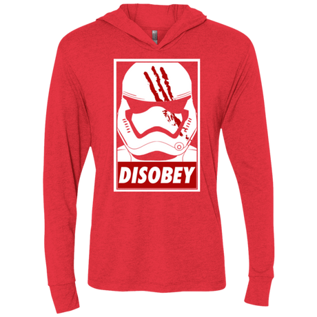 T-Shirts Vintage Red / X-Small Disobey Triblend Long Sleeve Hoodie Tee
