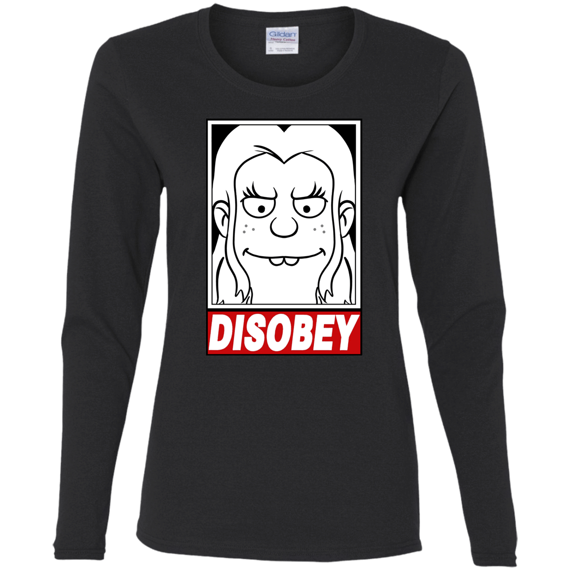 T-Shirts Black / S Disobey Women's Long Sleeve T-Shirt