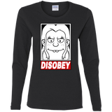 T-Shirts Black / S Disobey Women's Long Sleeve T-Shirt