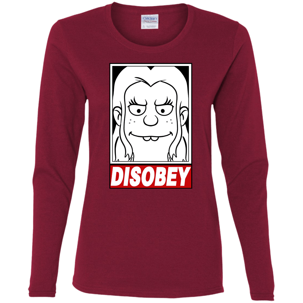 T-Shirts Cardinal / S Disobey Women's Long Sleeve T-Shirt