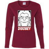 T-Shirts Cardinal / S Disobey Women's Long Sleeve T-Shirt