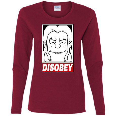 T-Shirts Cardinal / S Disobey Women's Long Sleeve T-Shirt