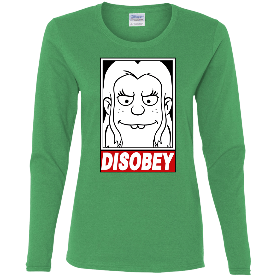 T-Shirts Irish Green / S Disobey Women's Long Sleeve T-Shirt