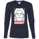 T-Shirts Navy / S Disobey Women's Long Sleeve T-Shirt