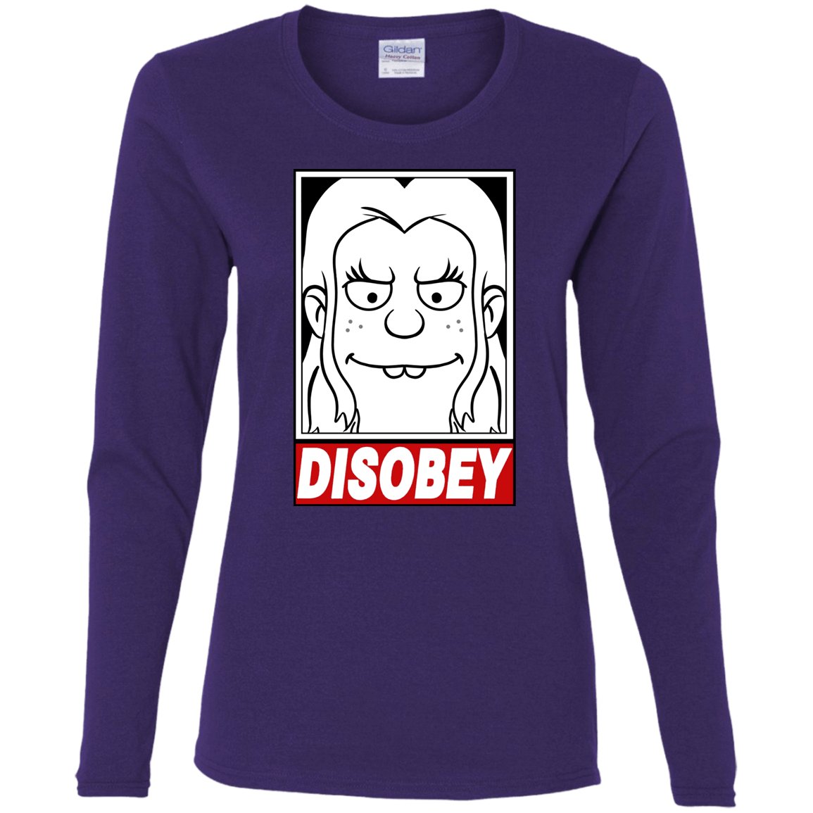 T-Shirts Purple / S Disobey Women's Long Sleeve T-Shirt