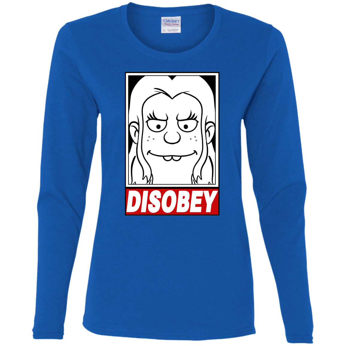 T-Shirts Royal / S Disobey Women's Long Sleeve T-Shirt