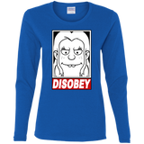 T-Shirts Royal / S Disobey Women's Long Sleeve T-Shirt