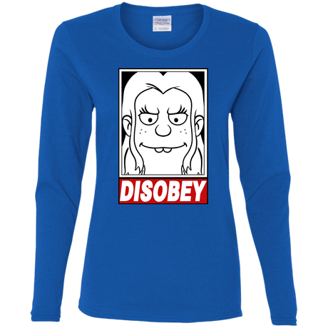 T-Shirts Royal / S Disobey Women's Long Sleeve T-Shirt