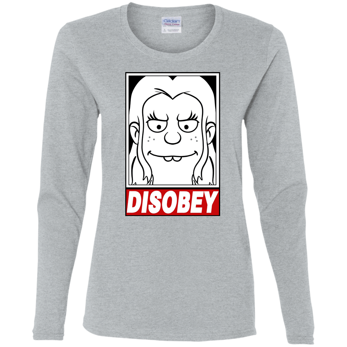 T-Shirts Sport Grey / S Disobey Women's Long Sleeve T-Shirt