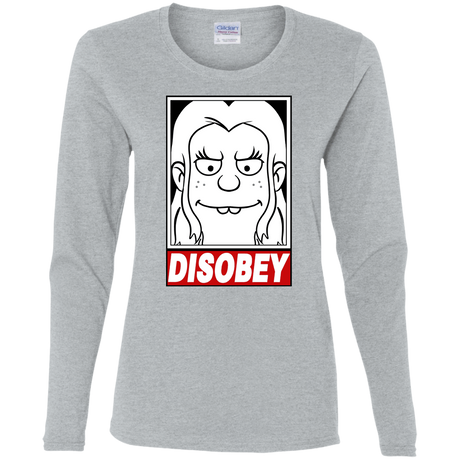 T-Shirts Sport Grey / S Disobey Women's Long Sleeve T-Shirt