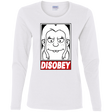 T-Shirts White / S Disobey Women's Long Sleeve T-Shirt