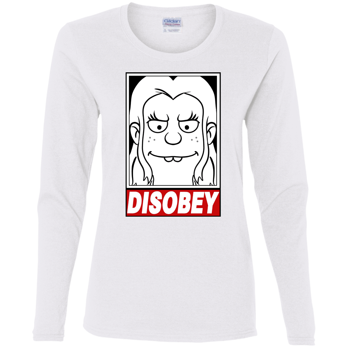 T-Shirts White / S Disobey Women's Long Sleeve T-Shirt