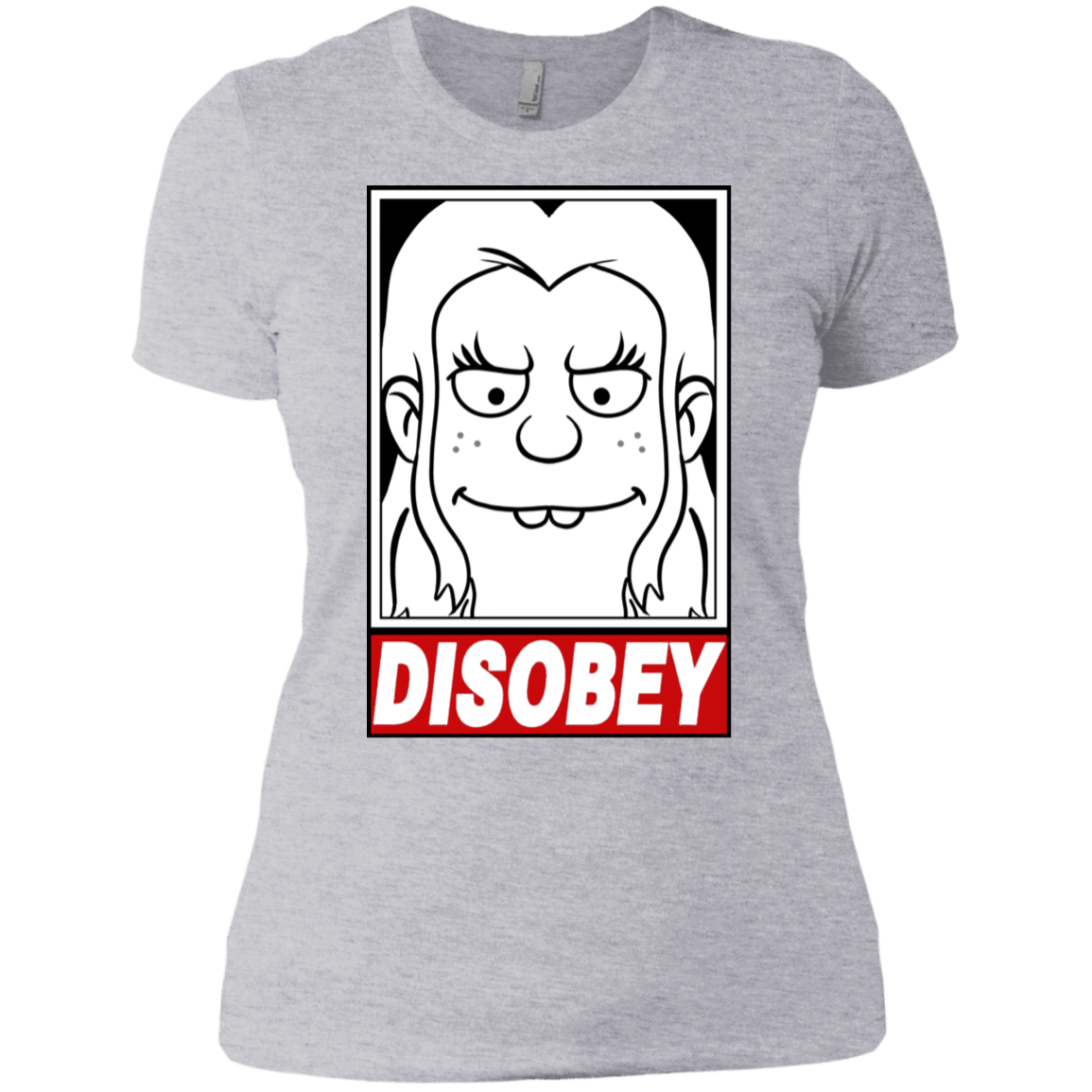 T-Shirts Heather Grey / X-Small Disobey Women's Premium T-Shirt