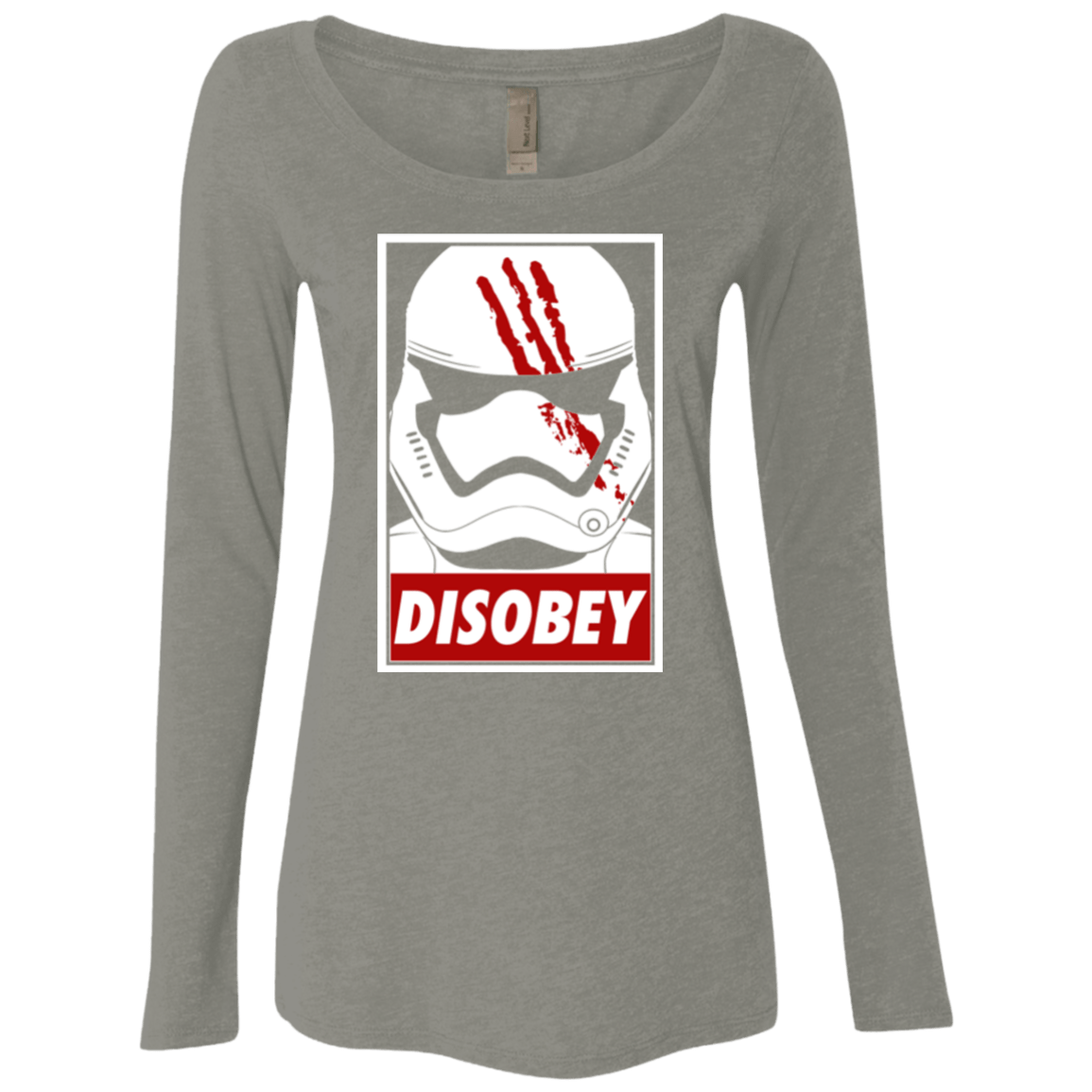 T-Shirts Venetian Grey / Small Disobey Women's Triblend Long Sleeve Shirt