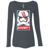 T-Shirts Vintage Navy / Small Disobey Women's Triblend Long Sleeve Shirt