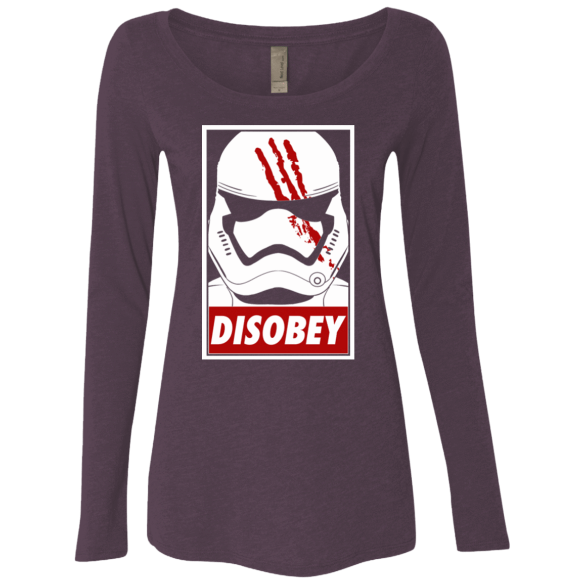 T-Shirts Vintage Purple / Small Disobey Women's Triblend Long Sleeve Shirt