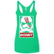 T-Shirts Envy / X-Small Disobey Women's Triblend Racerback Tank