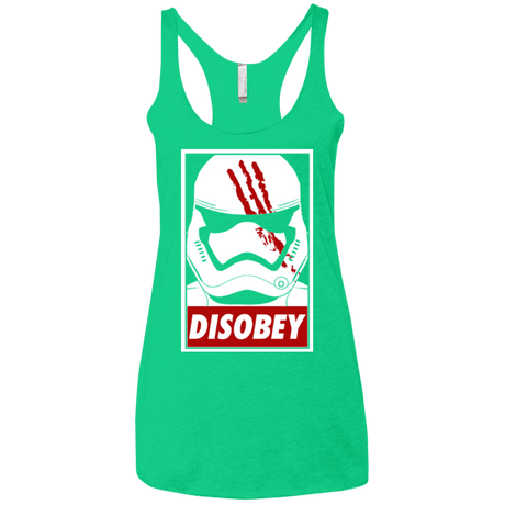 T-Shirts Envy / X-Small Disobey Women's Triblend Racerback Tank