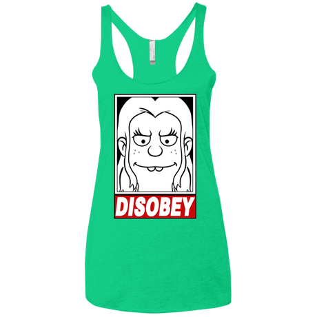 T-Shirts Envy / X-Small Disobey Women's Triblend Racerback Tank