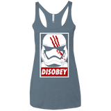T-Shirts Indigo / X-Small Disobey Women's Triblend Racerback Tank